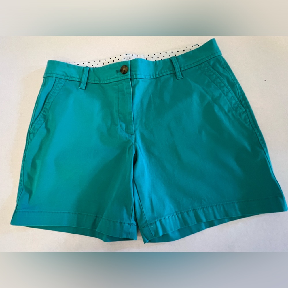 TALBOT’S TURQUOISE GIRLFRIEND CHINO SHORTS. SIZE 6P
